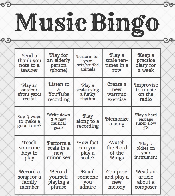 Mr. Fox's Music Bingo