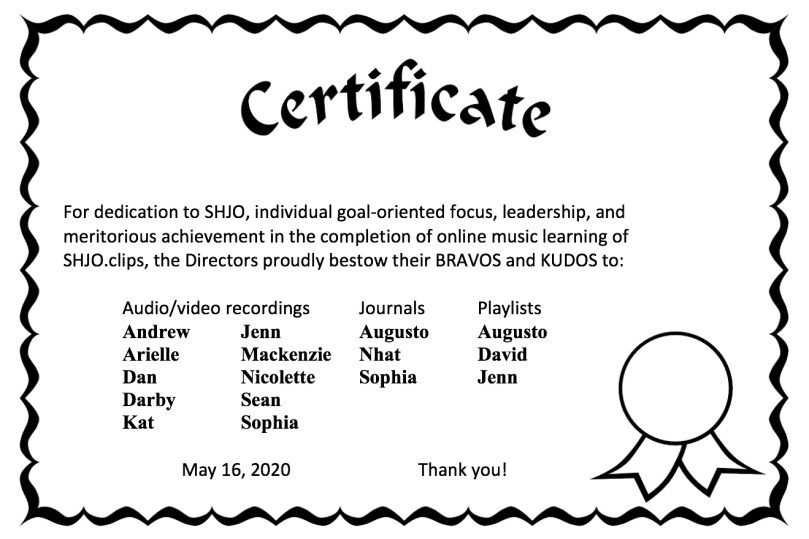certificate image as of 051620
