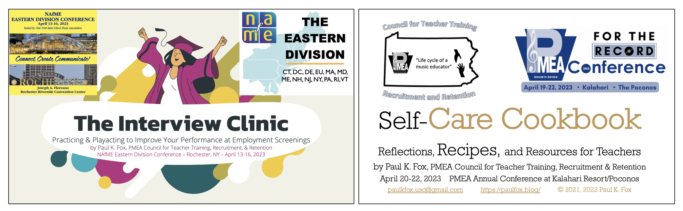 My Two Sessions NAfME PMEA 2023